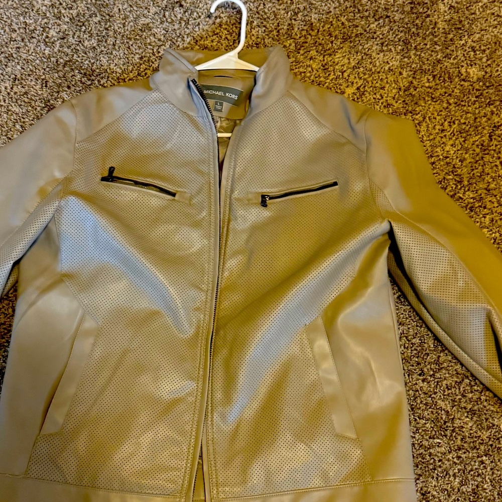 Michael kors size large new light gray dress jacket